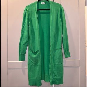 Green cardigan size large good condition! Fast shipping!